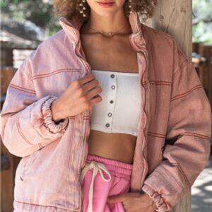 POL oversized quilted jacket